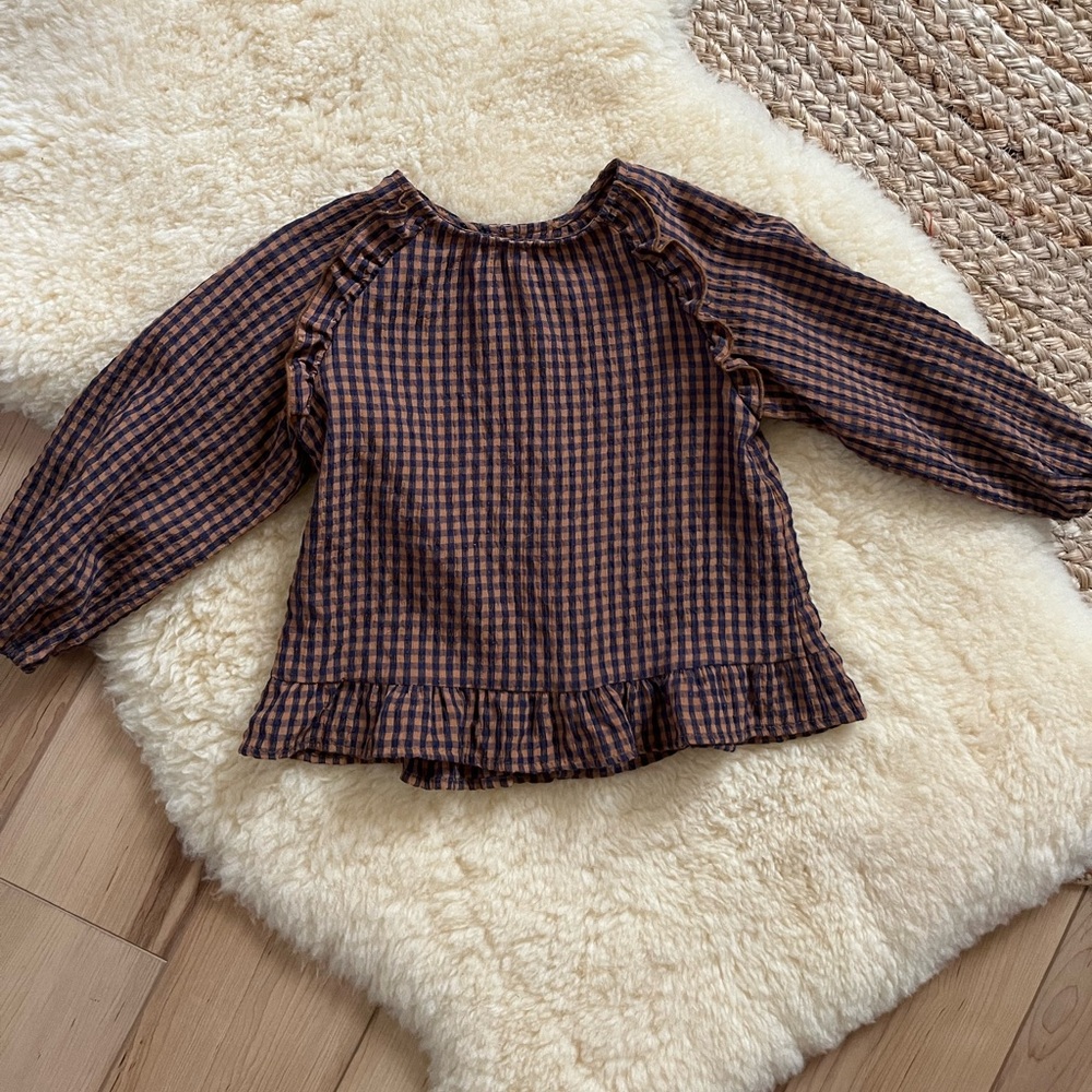 Gingham Zara top